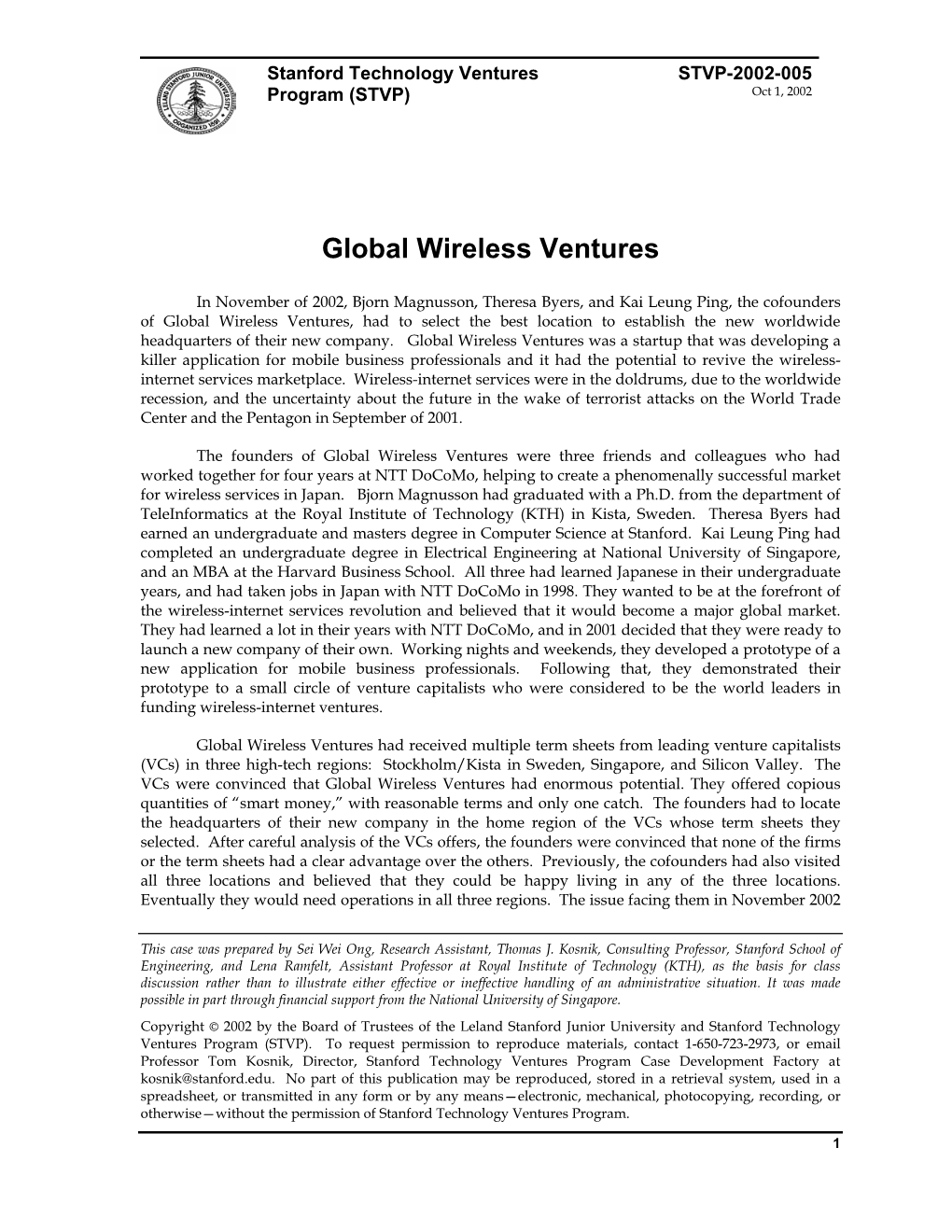 Global Wireless Ventures