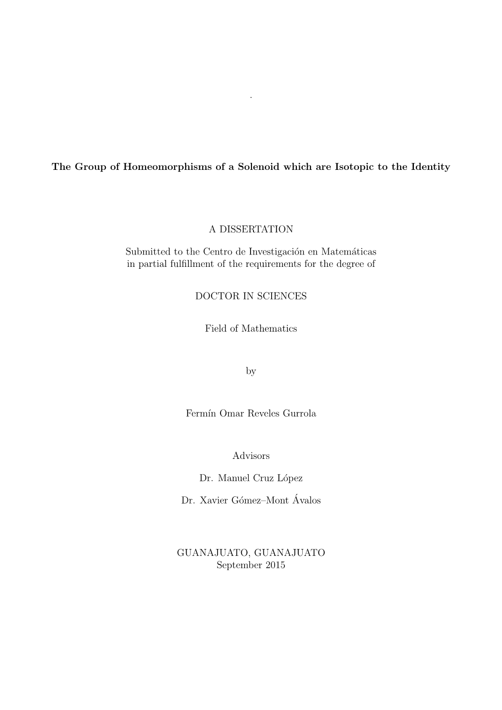 the Group of Homeomorphisms of a Solenoid Which Are Isotopic to The