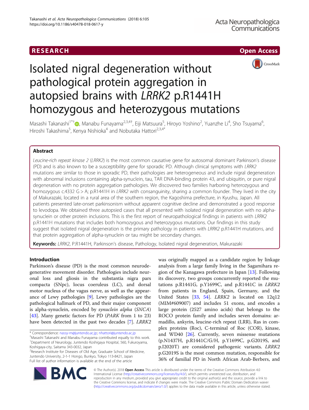 Isolated Nigral Degeneration Without Pathological Protein Aggregation In