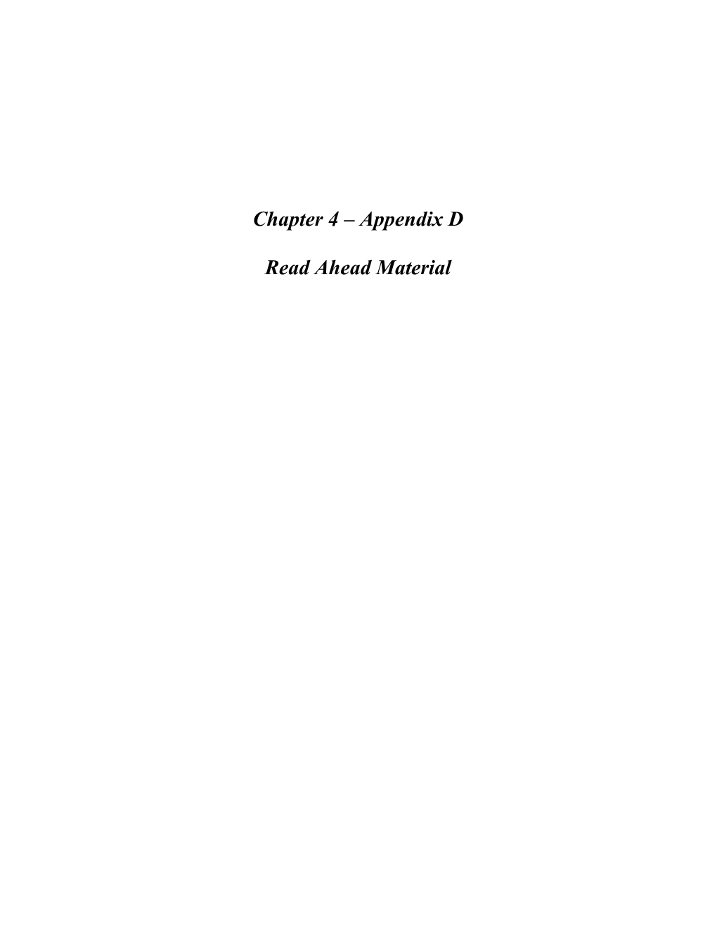 Chapter 4 Appendix D