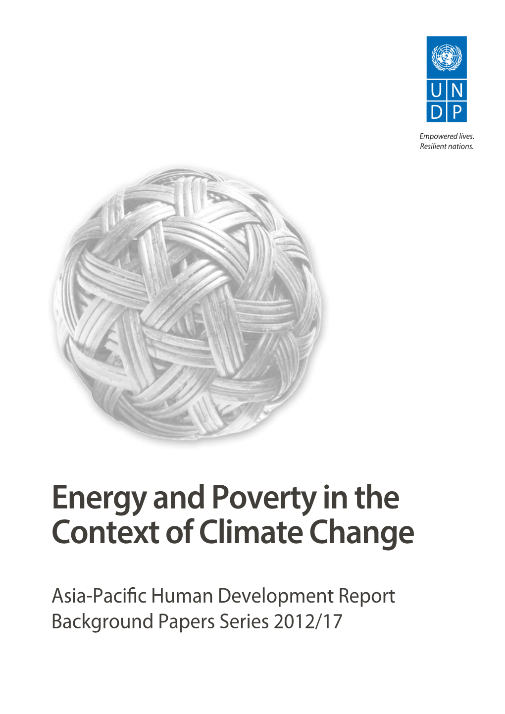 Energy and Poverty in the Context of Climate Change