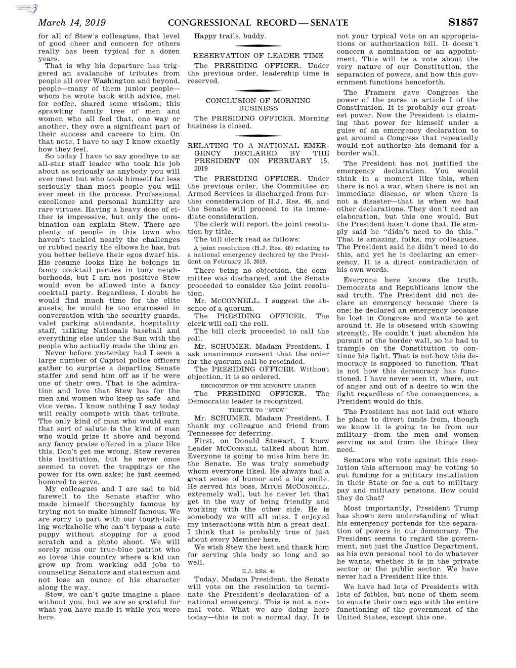 Congressional Record—Senate S1857