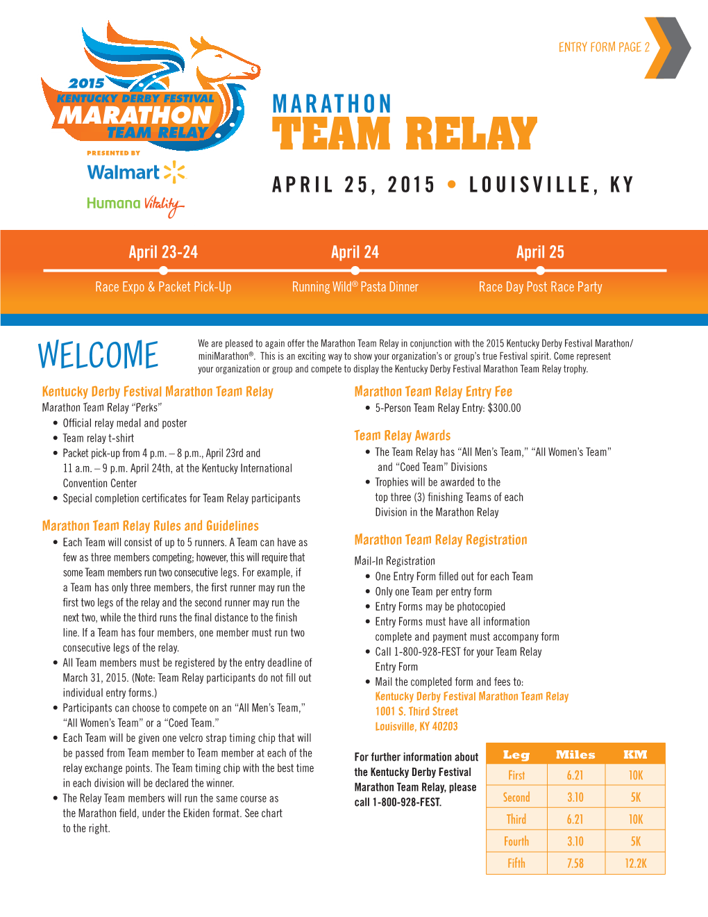 Team Relay April 25, 2015 • Louisville, Ky