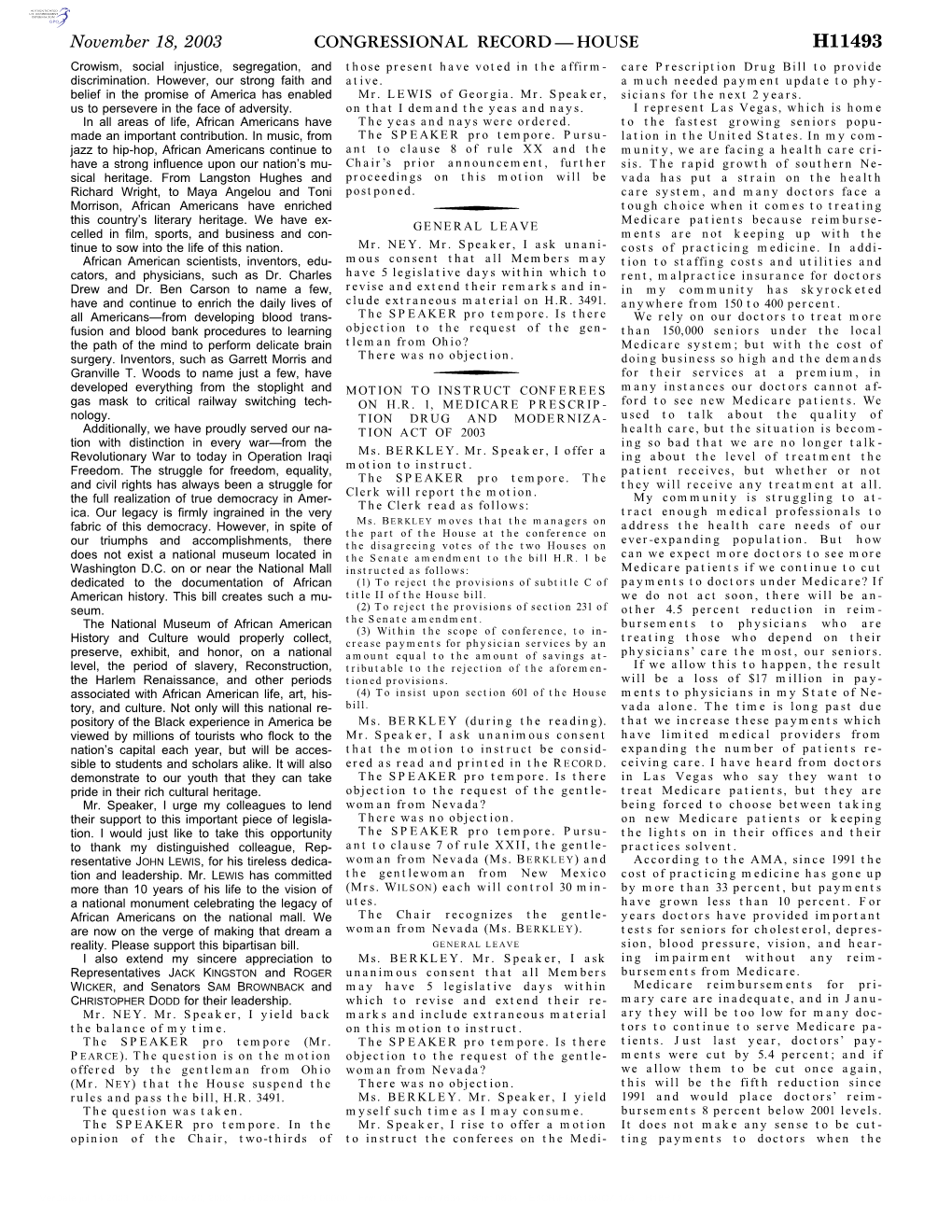 Congressional Record—House H11493