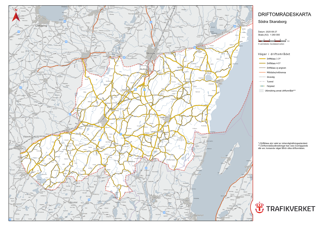 Karta Över Driftområde Södra Skaraborg (Pdf, 2,7