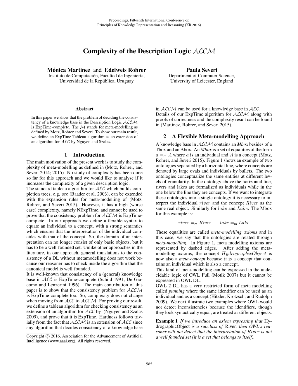 Complexity of the Description Logic ALCM