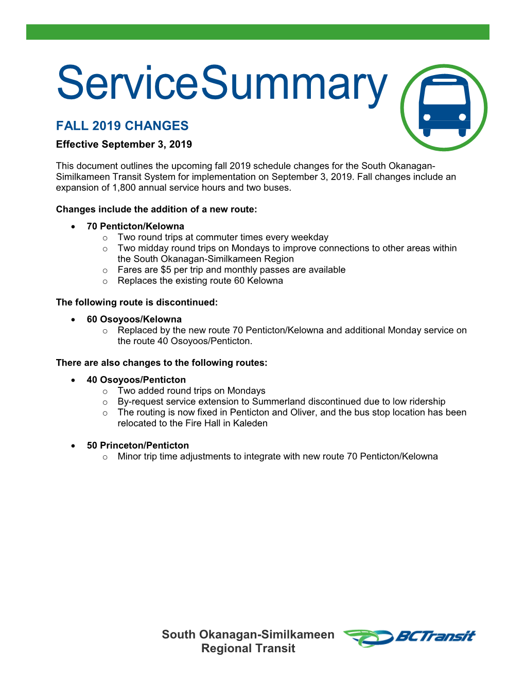 Gabriola Feasibility Study Outline