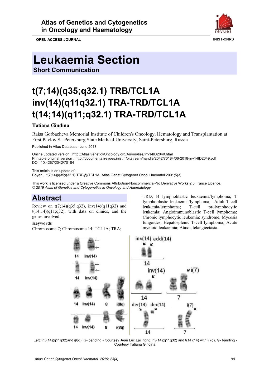 Leukaemia Section