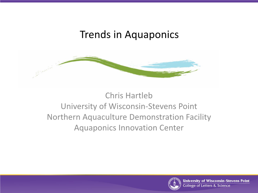 Trends in Aquaponics