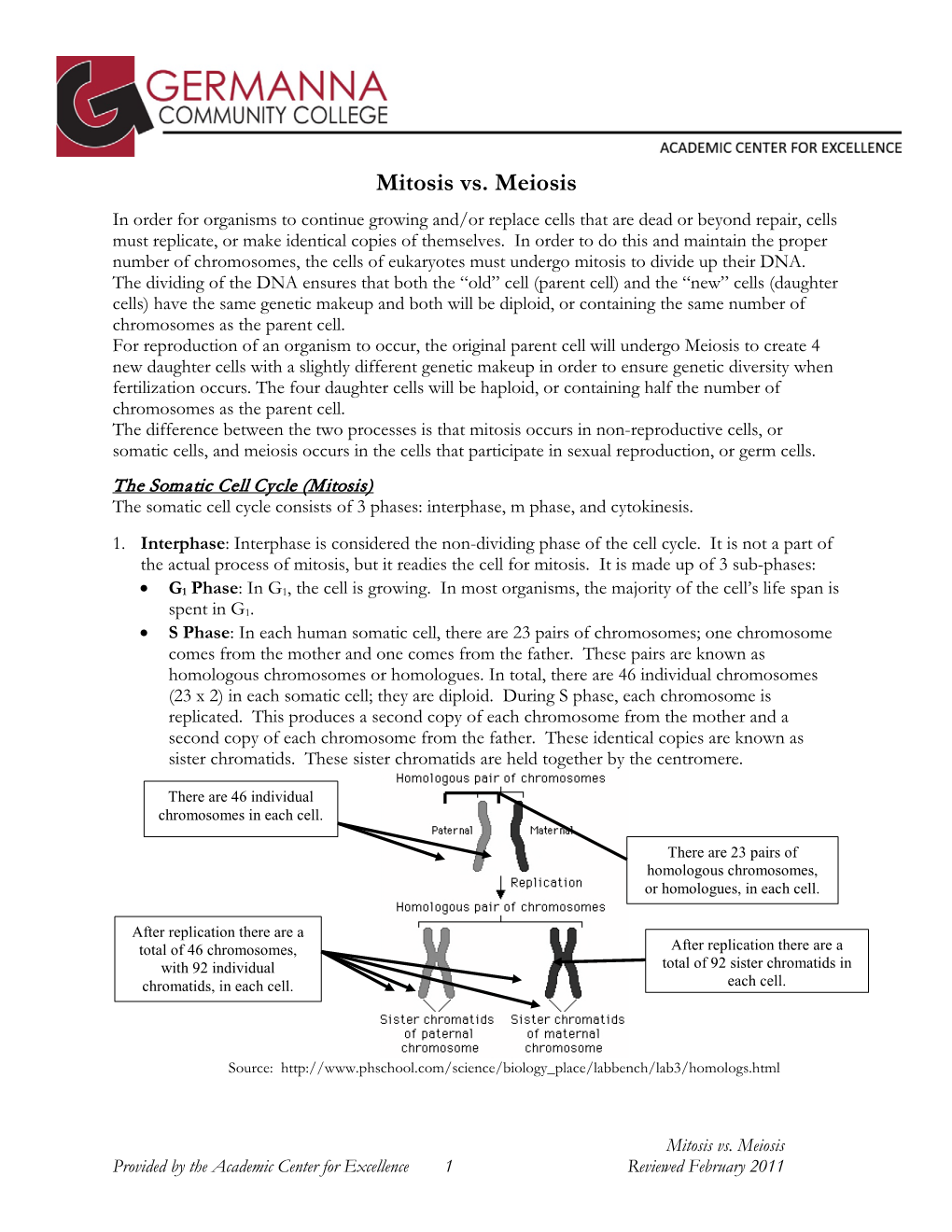 Mitosis Vs. Meiosis