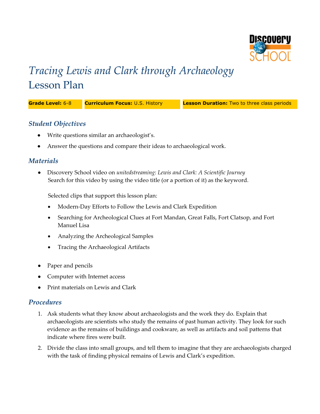 Tracing Lewis and Clark Through Archaeology 2