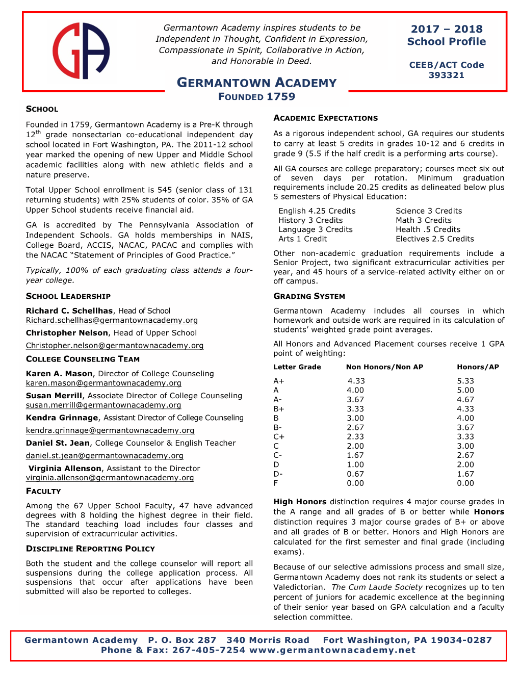 2017-18Gaprofile.Pdf