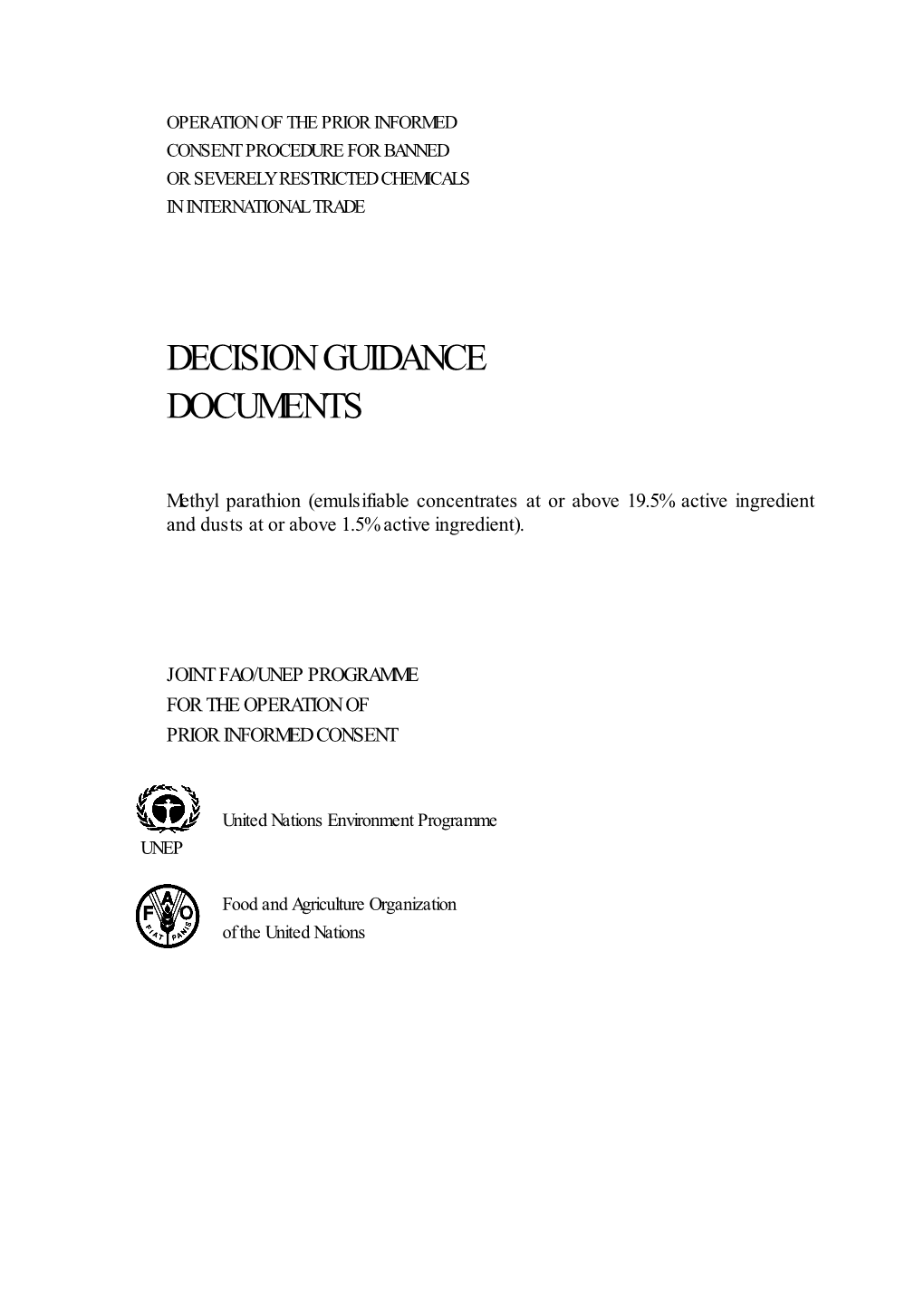 Decision Guidance Documents