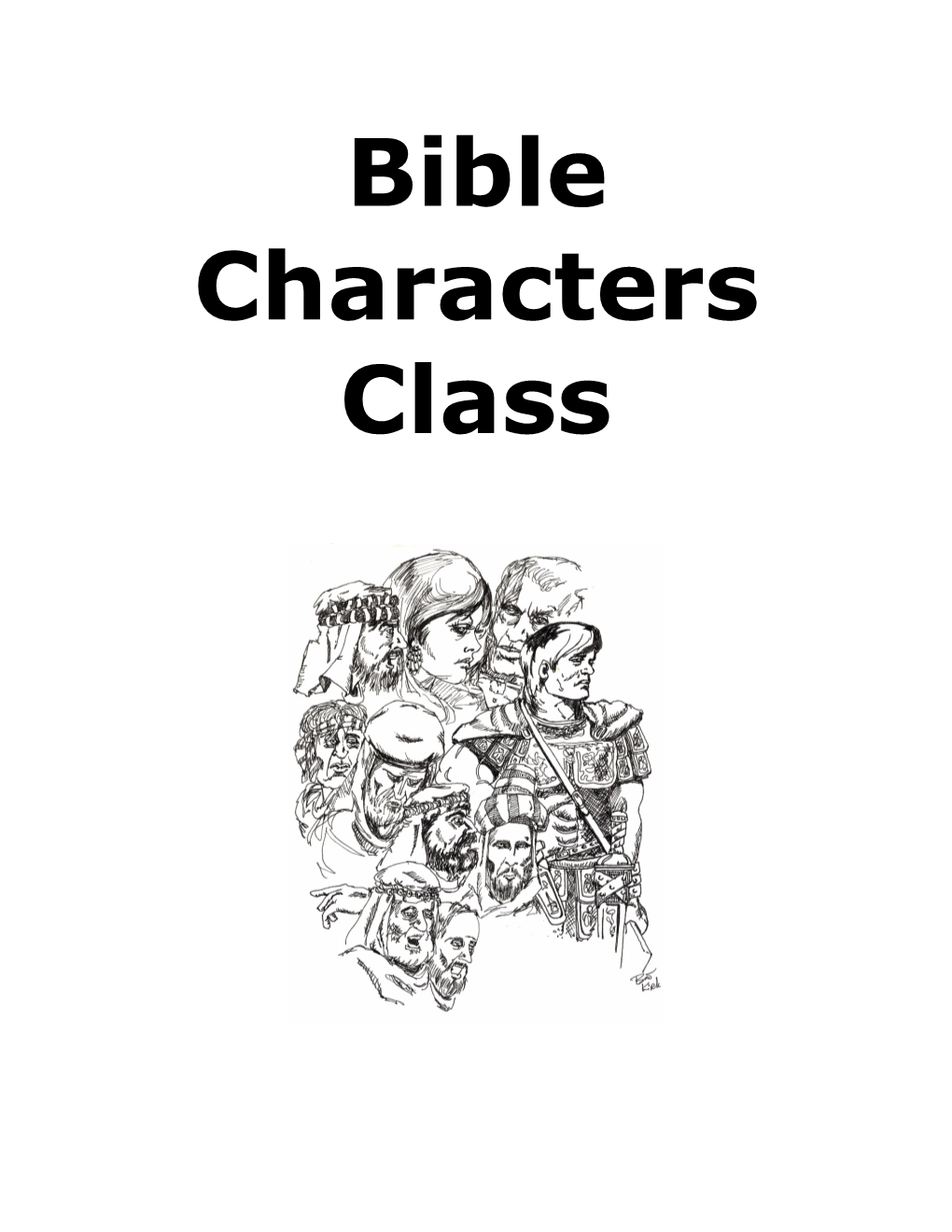 Bible Characters Class