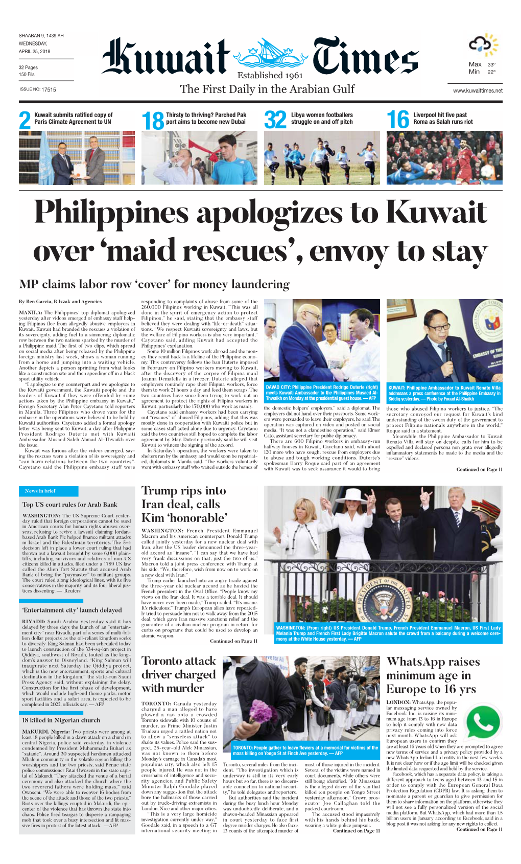 Kuwaittimes 25-4-2018 .Qxp Layout 1