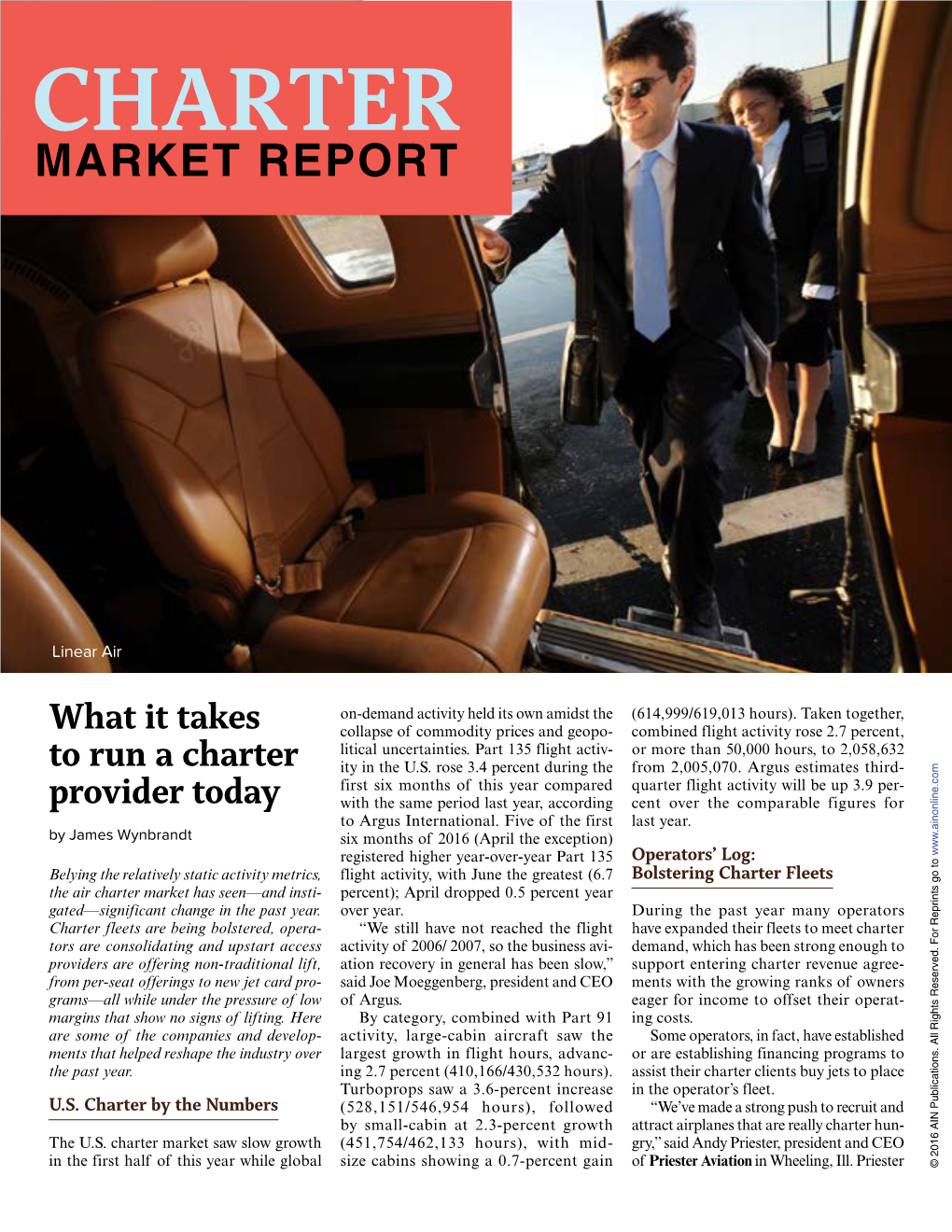 Charter Market Report Charter Market Report