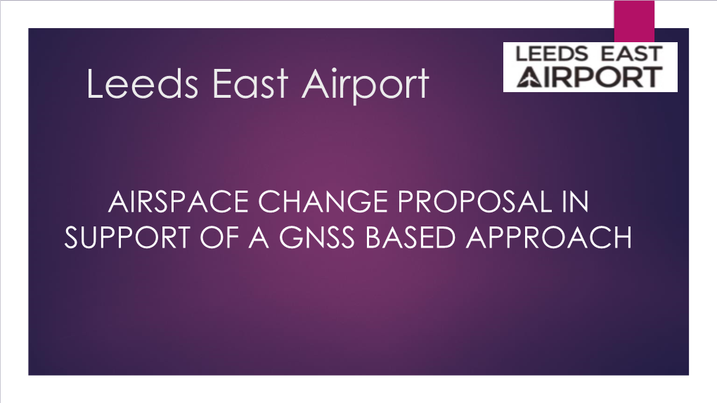 Leeds East Airport