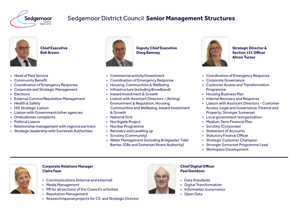 Senior Management Structures