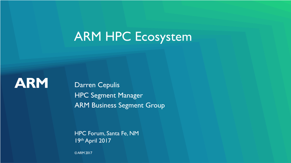 ARM HPC Ecosystem