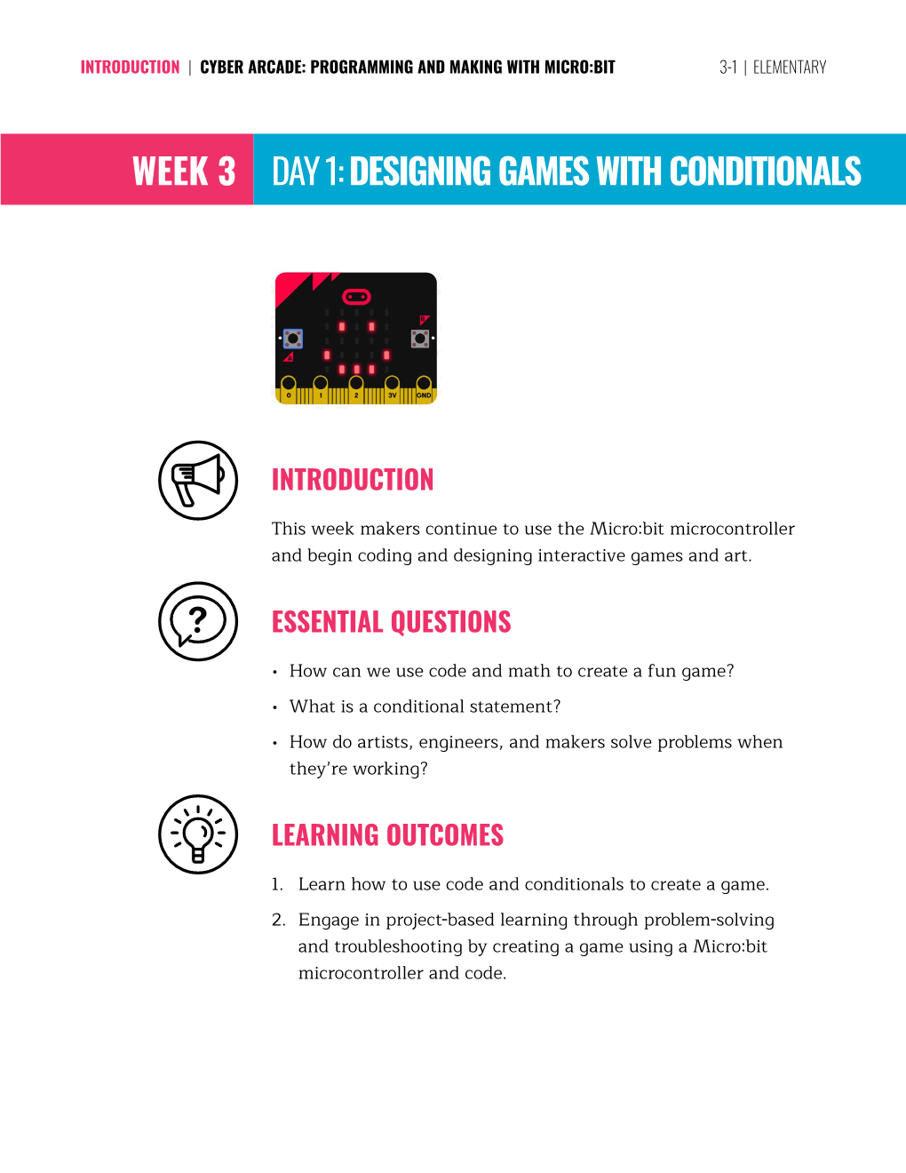 Week 3 Day 1: Designing Games with Conditionals