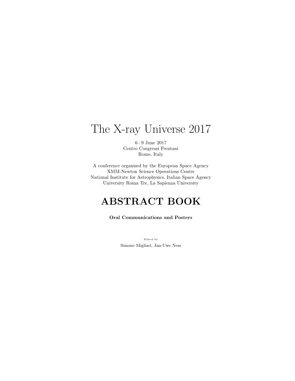 The X-Ray Universe 2017