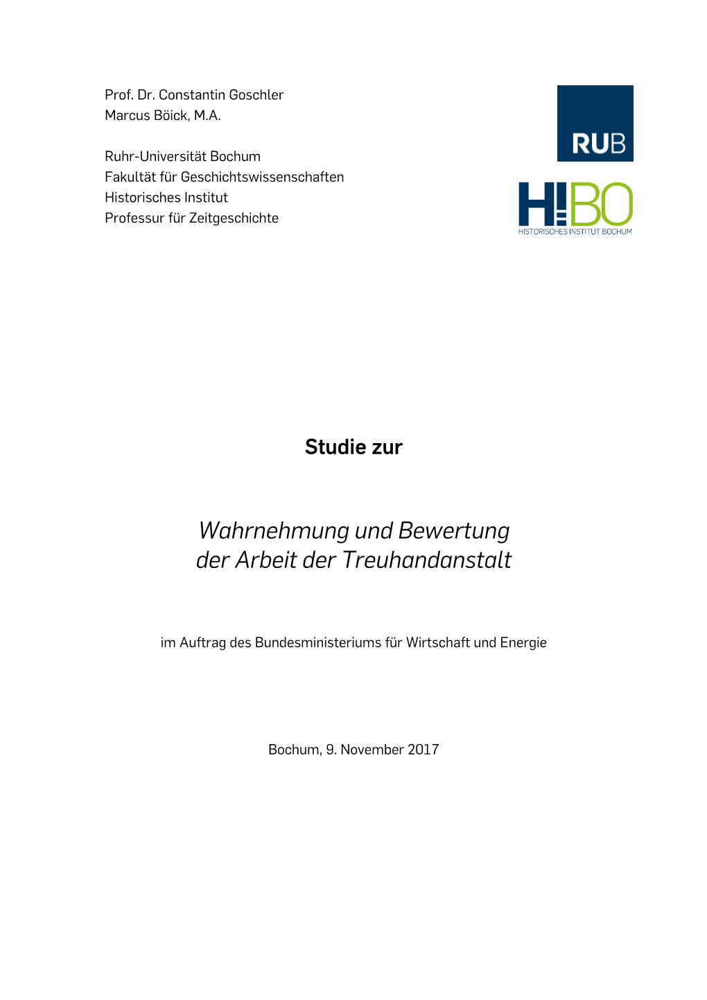 Wahrnehmung Und Bewertung Der Arbeit Der Treuhandanstalt