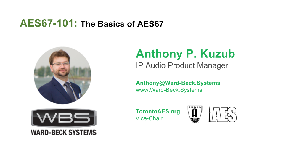 AES67-101: the Basics of AES67