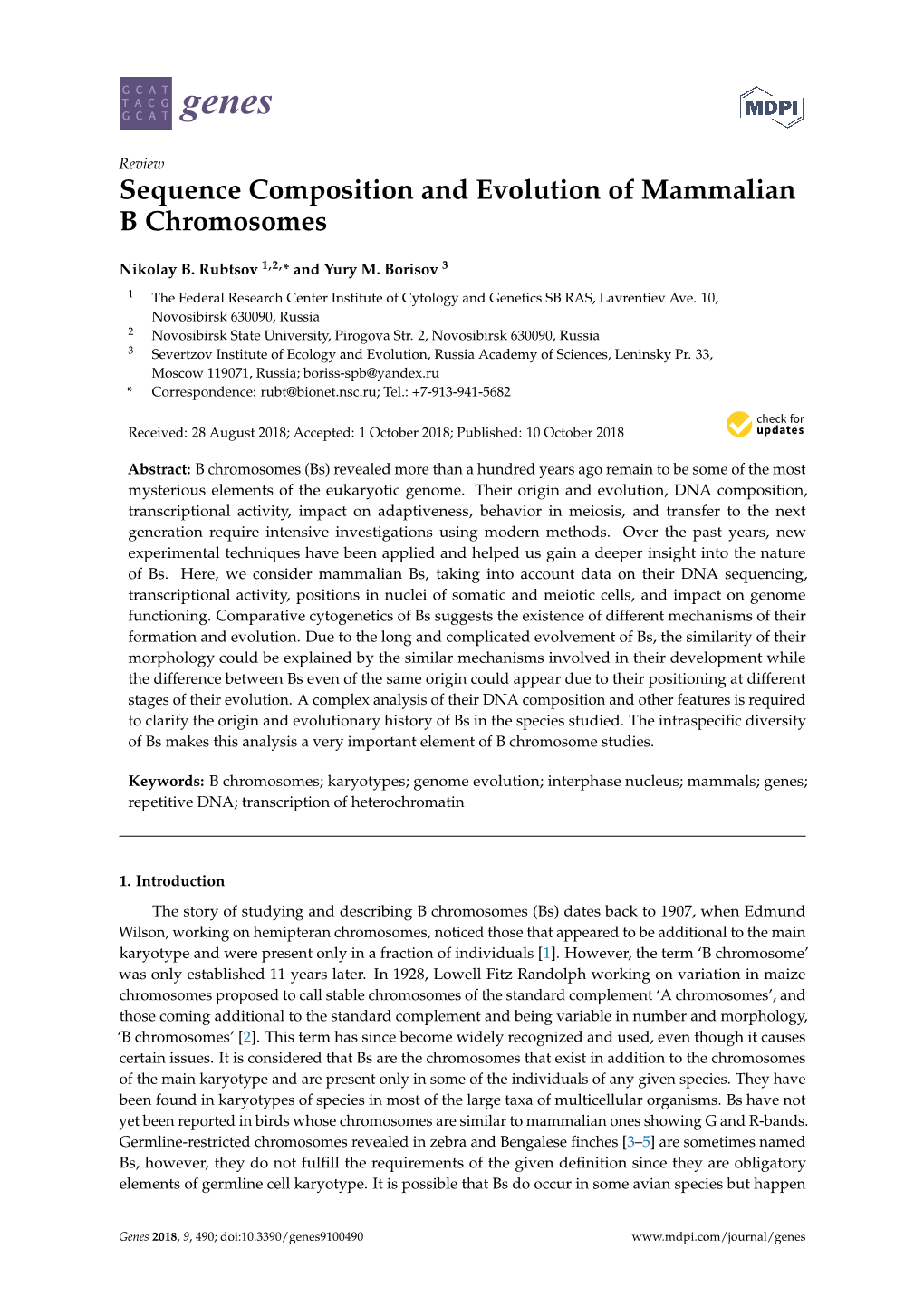 Sequence Composition and Evolution of Mammalian B Chromosomes