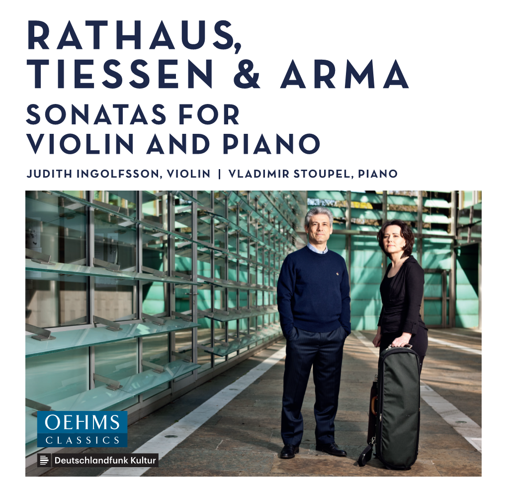 Rathaus, Tiessen & Arma Sonatas for Violin and Piano