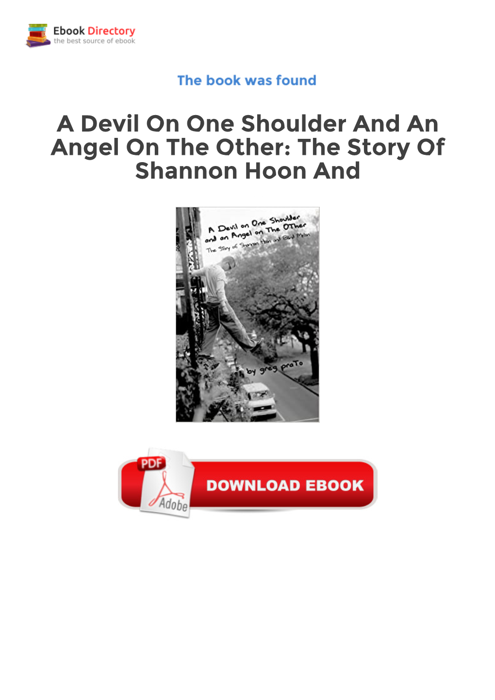 Ebook a Devil on One Shoulder and an Angel on the Other: The