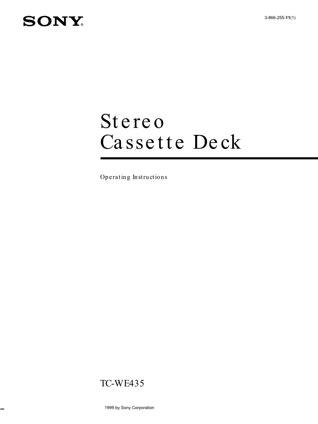 Stereo Cassette Deck