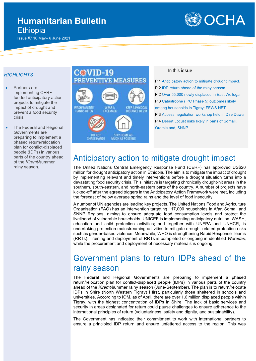 Humanitarian Bulletin Ethiopia