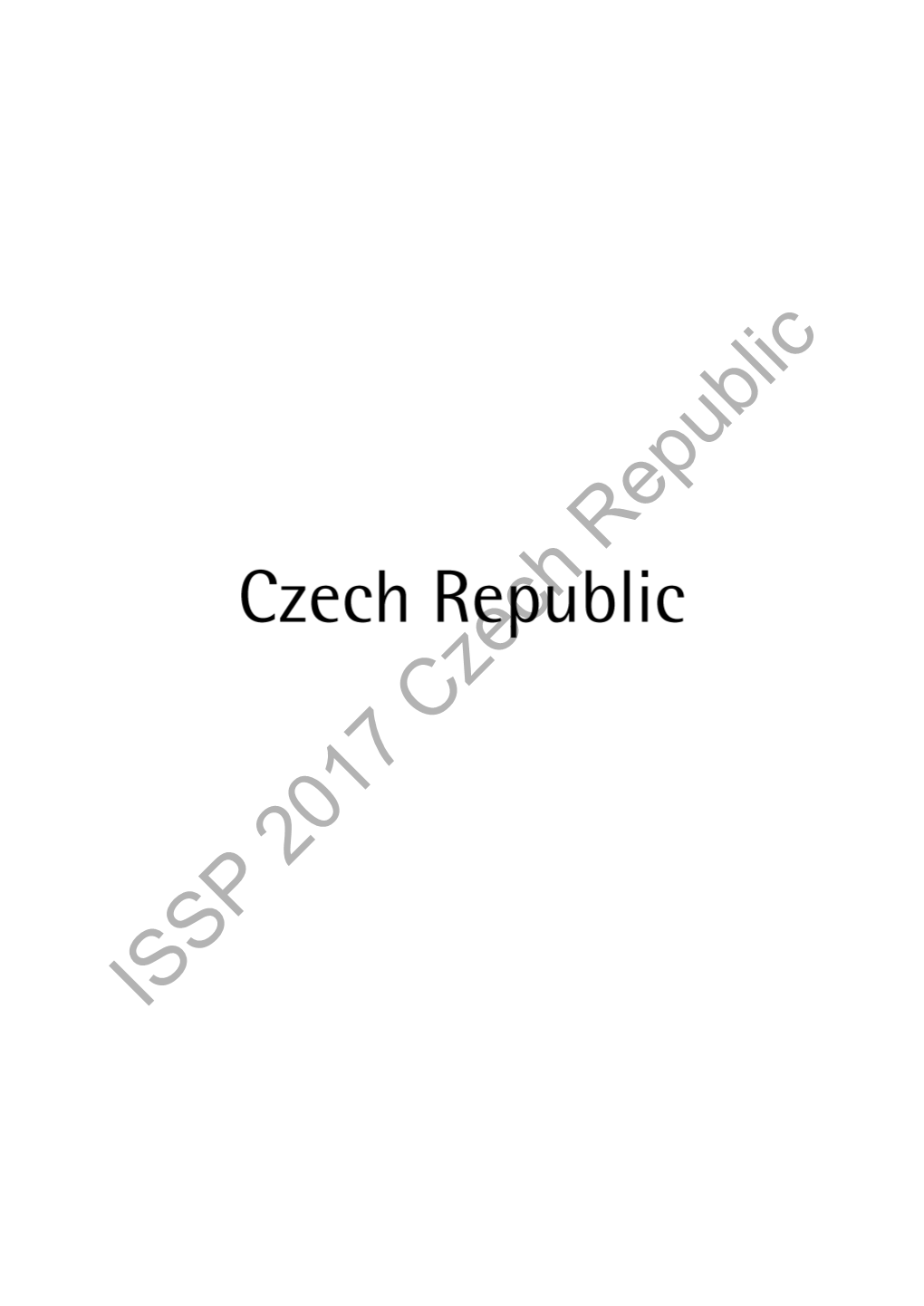 ISSP 2017 Czech Republic 1