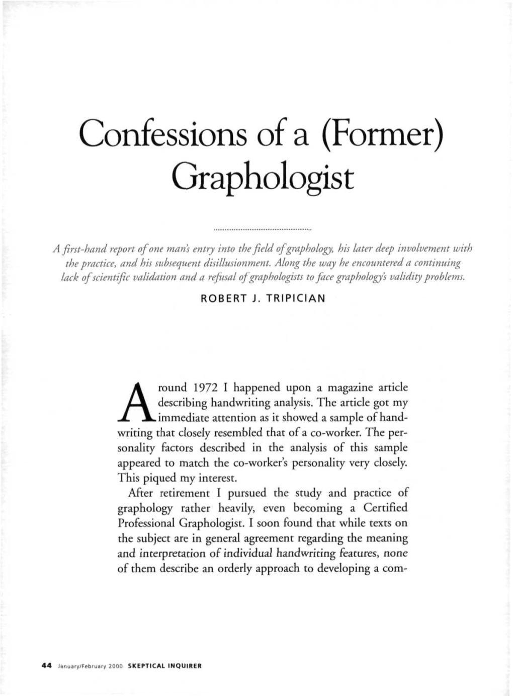 Graphologist