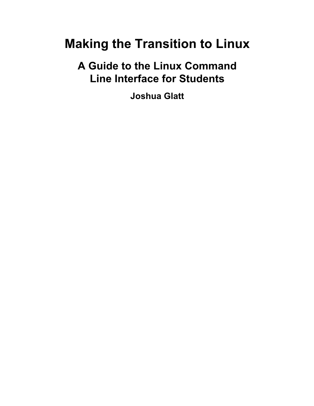 A.5.1. Linux Programming and the GNU Toolchain