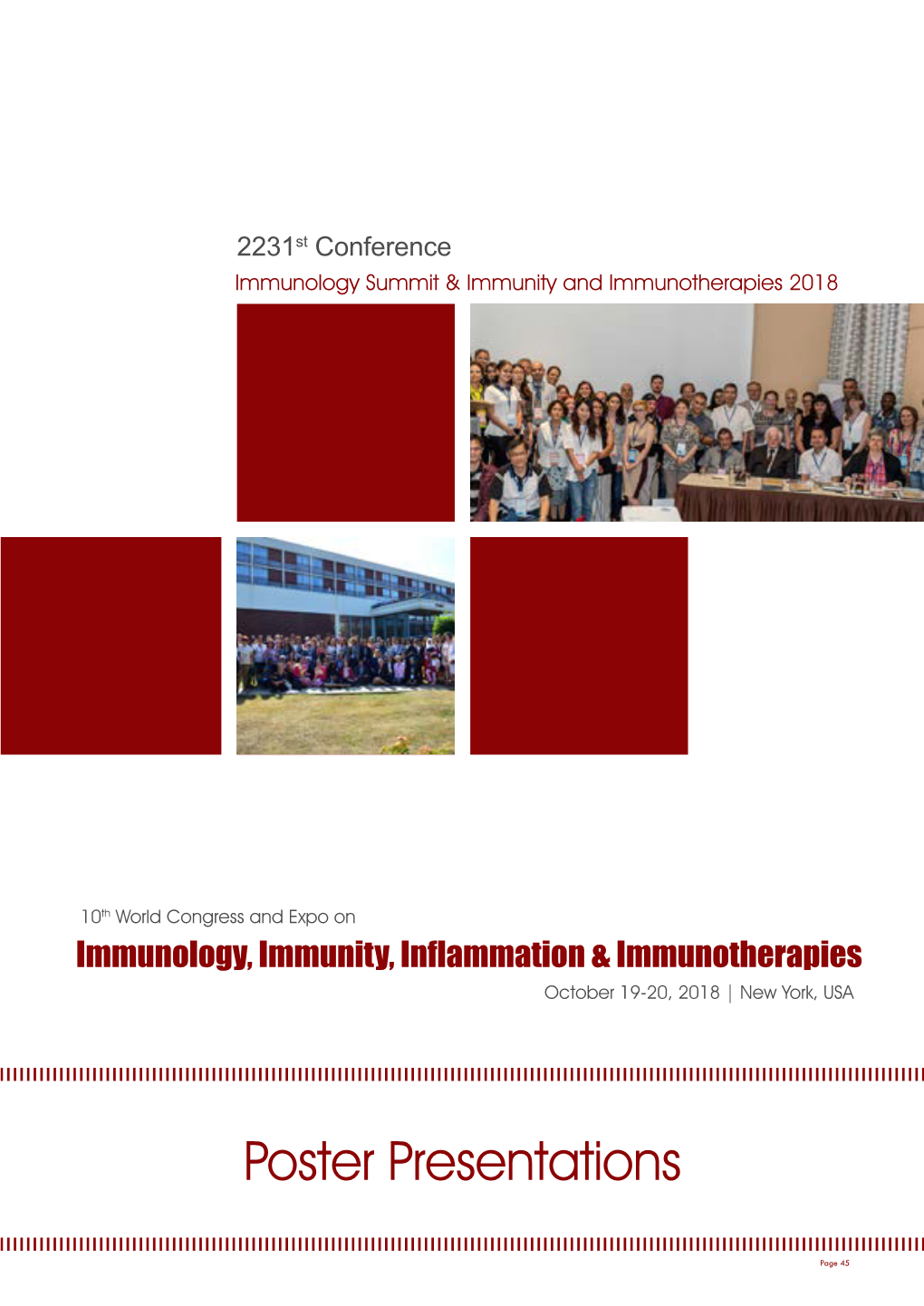 Immunology, Immunity, Inflammation & Immunotherapies