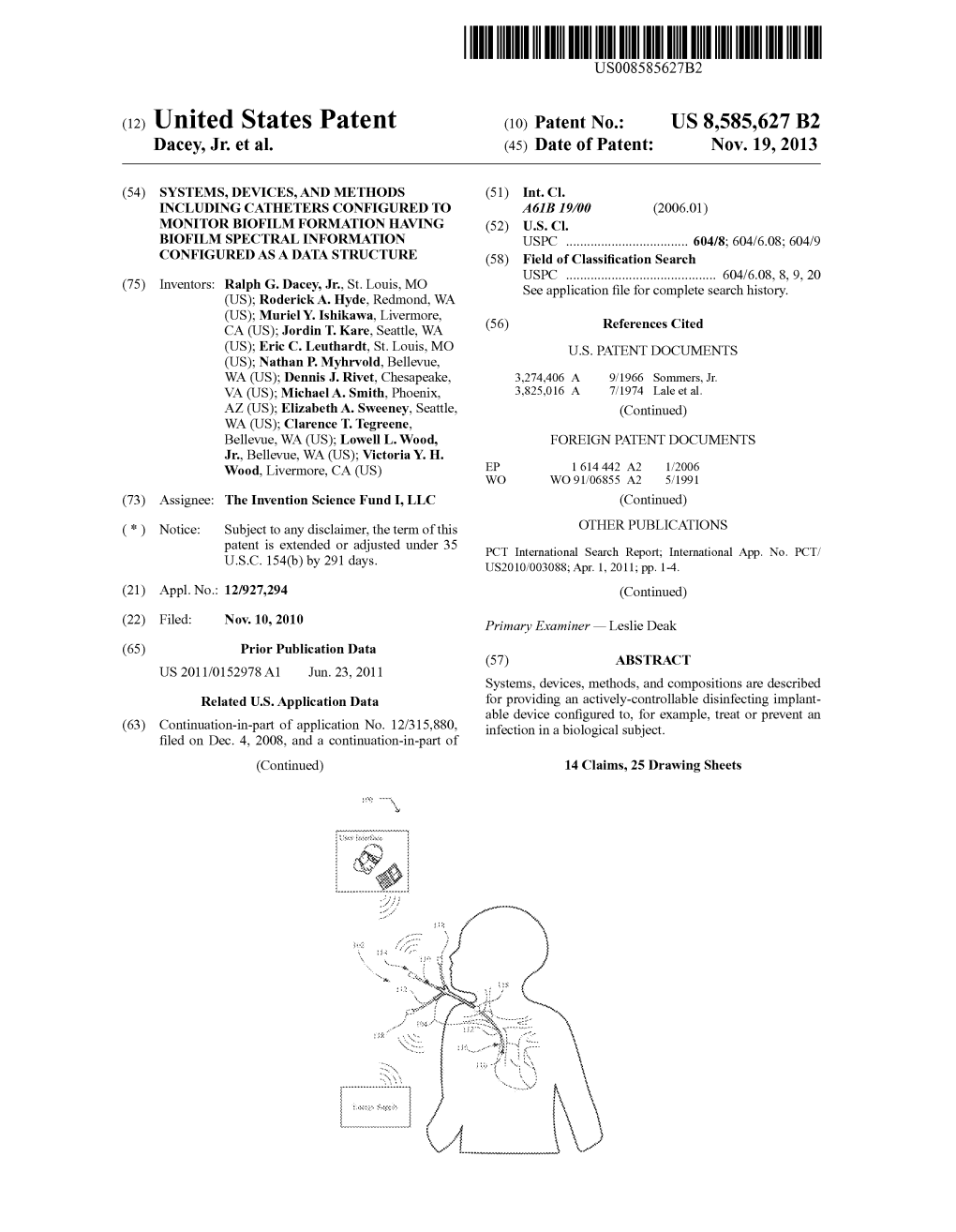 (12) United States Patent (10) Patent No.: US 8,585,627 B2 Dacey, Jr