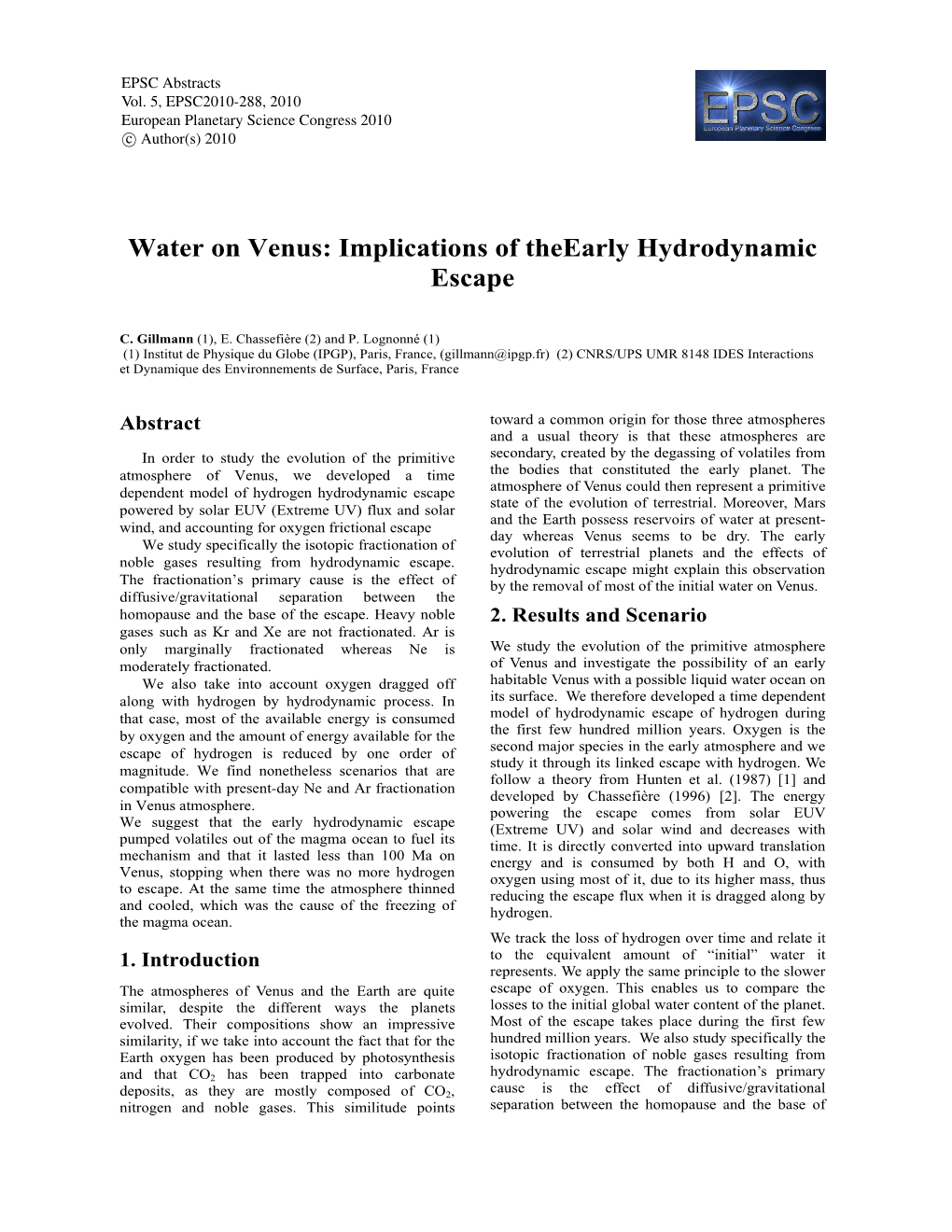 Water on Venus: Implications of Theearly Hydrodynamic Escape