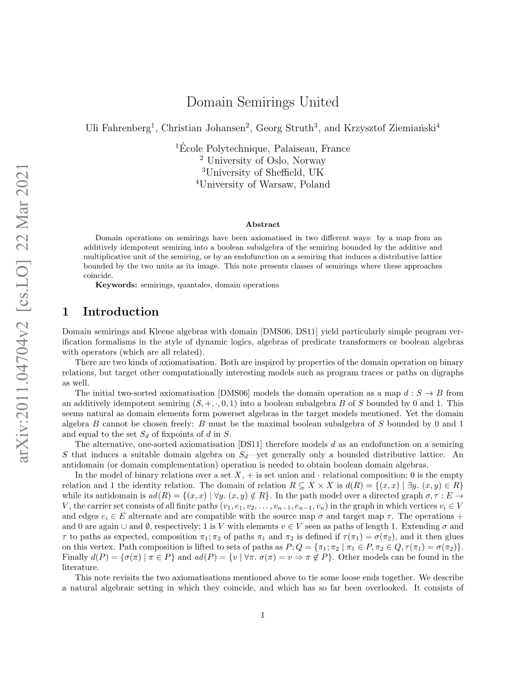 Arxiv:2011.04704V2 [Cs.LO] 22 Mar 2021 Eain,Bttre Te Opttoal Neetn Oessuc Models Interesting Well