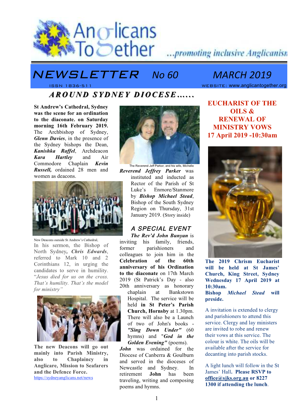 Newsletter No 60