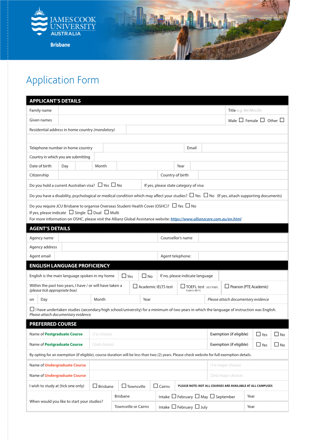 Application Form