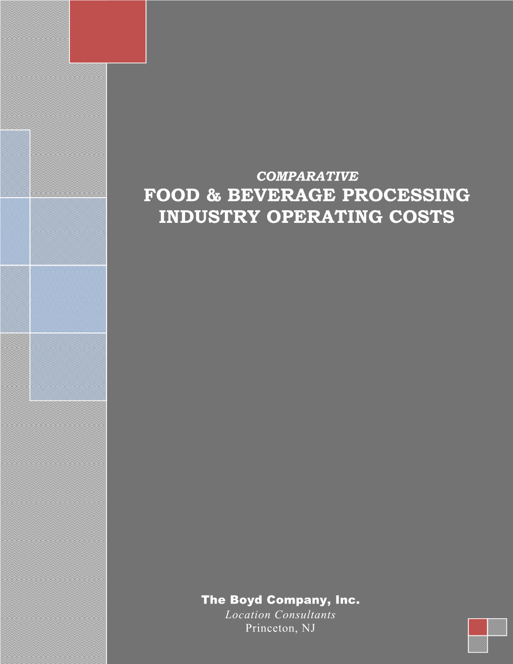 Food & Beverage Processing Industry Operating Costs