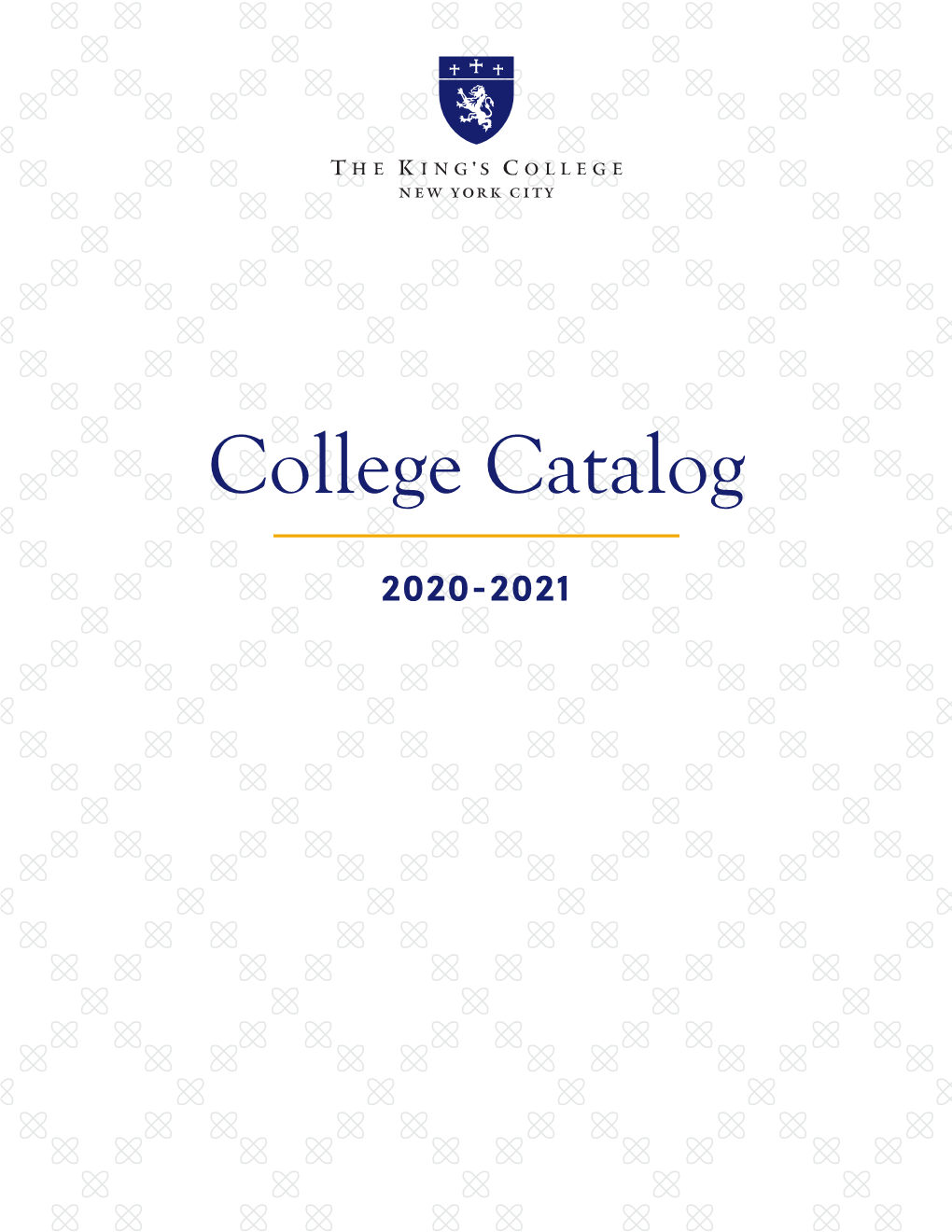 College Catalog 2020-2021
