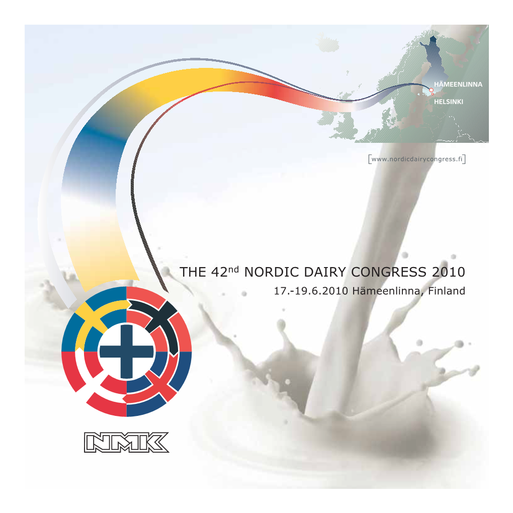 THE 42Nd NORDIC DAIRY CONGRESS 2010