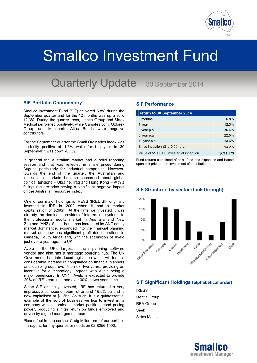 Smallco Investment Fund