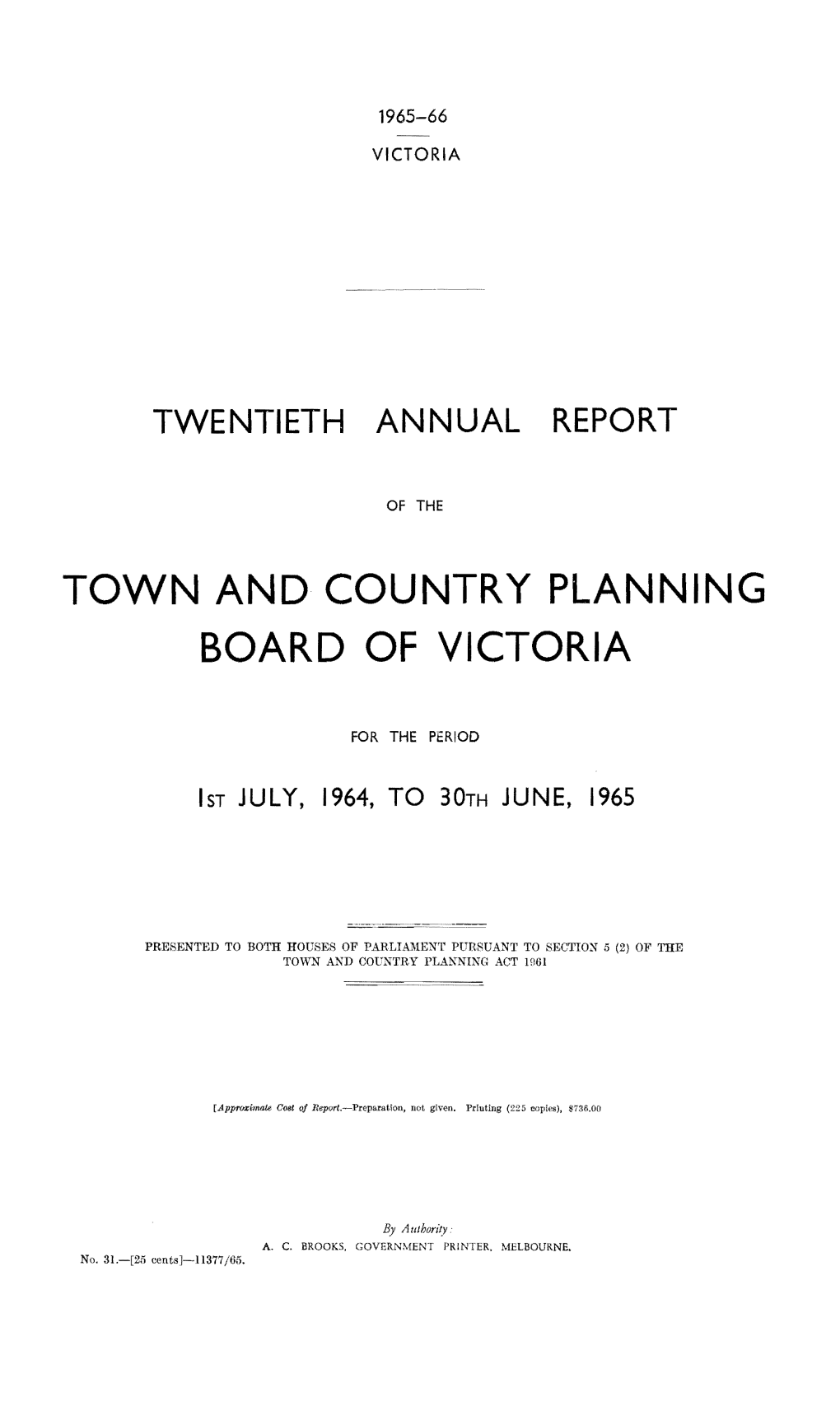 Town and Country Planning Board of Victoria