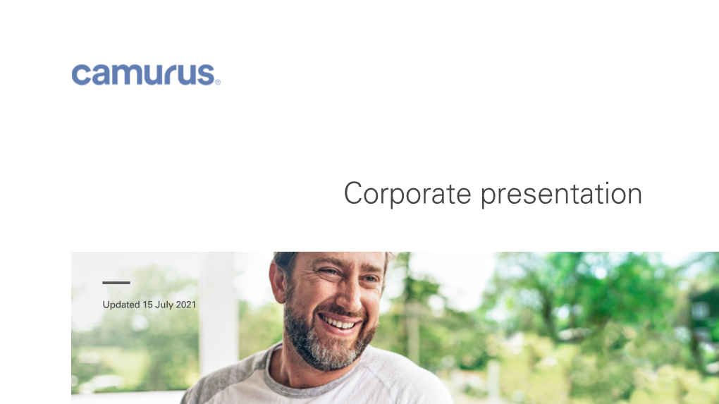 Camurus Company Presentation