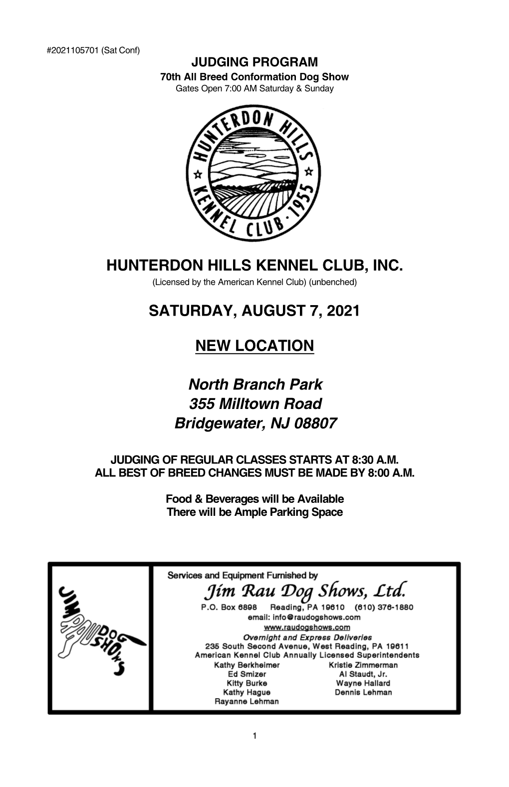 Hunterdon Hills Kennel Club, Inc