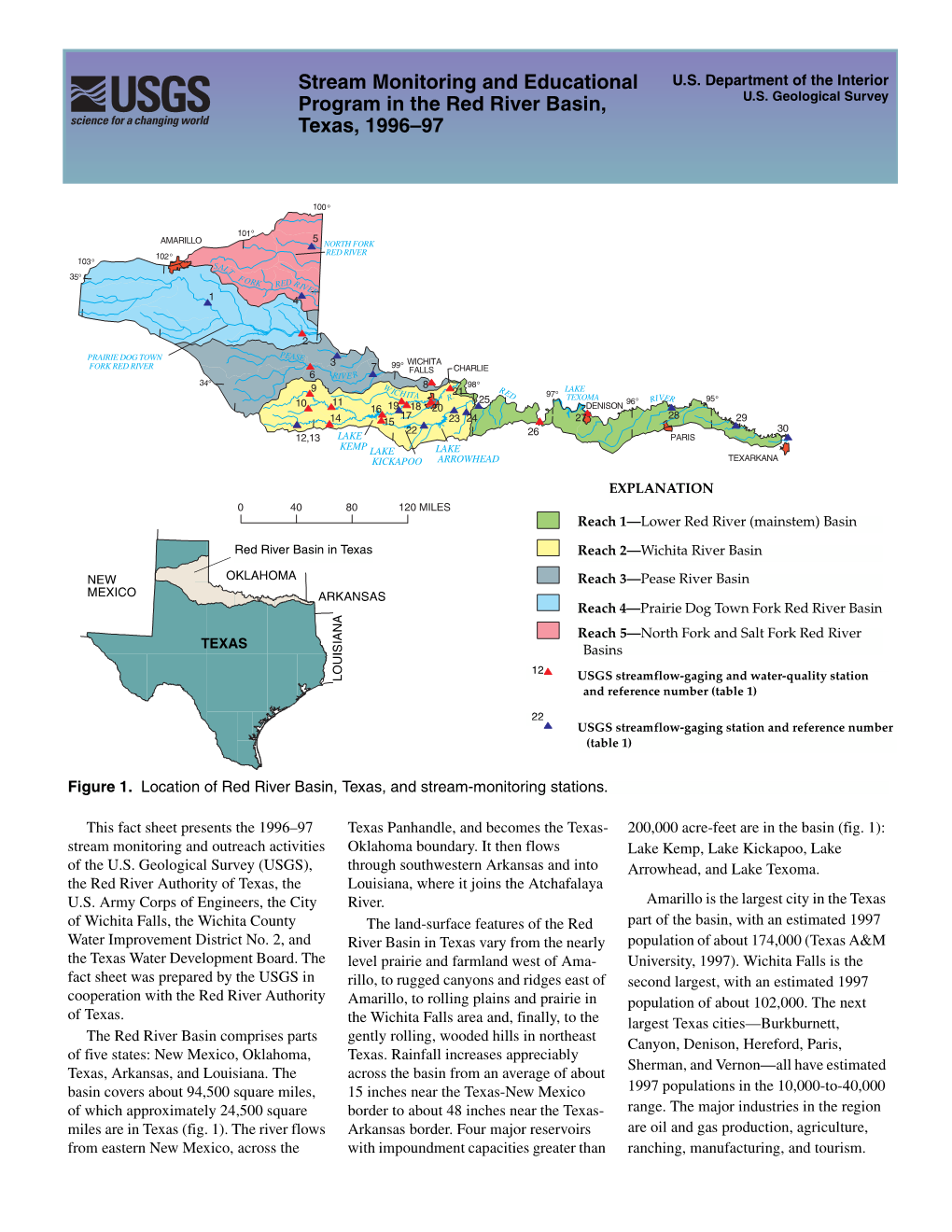 Stream Monitoring and Educational Program in the Red River Basin