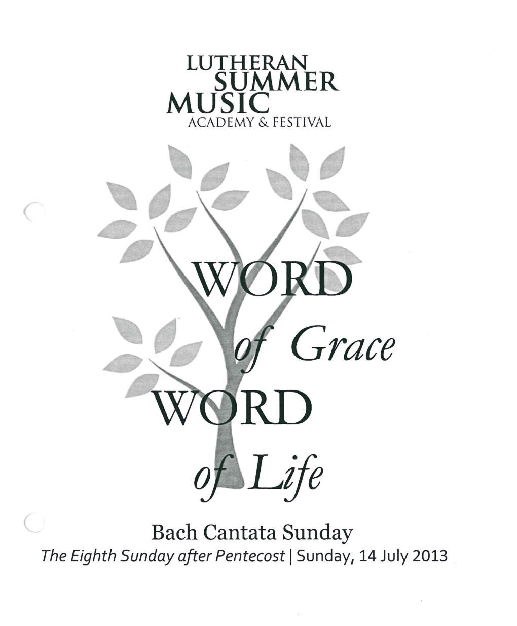 LUTHERAN Bach Cantata Sunday